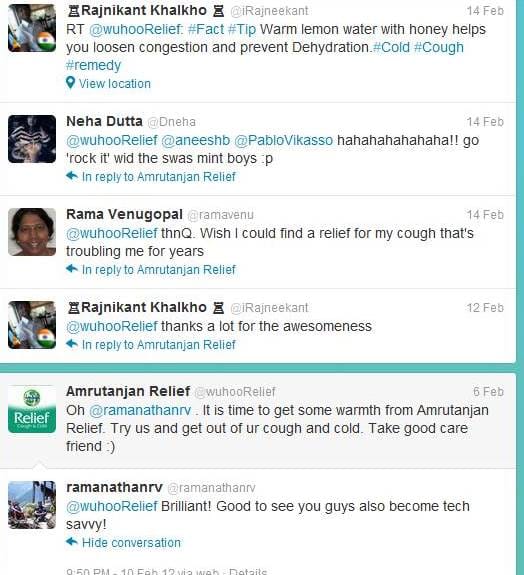 twitter responses-amrutanjan relief