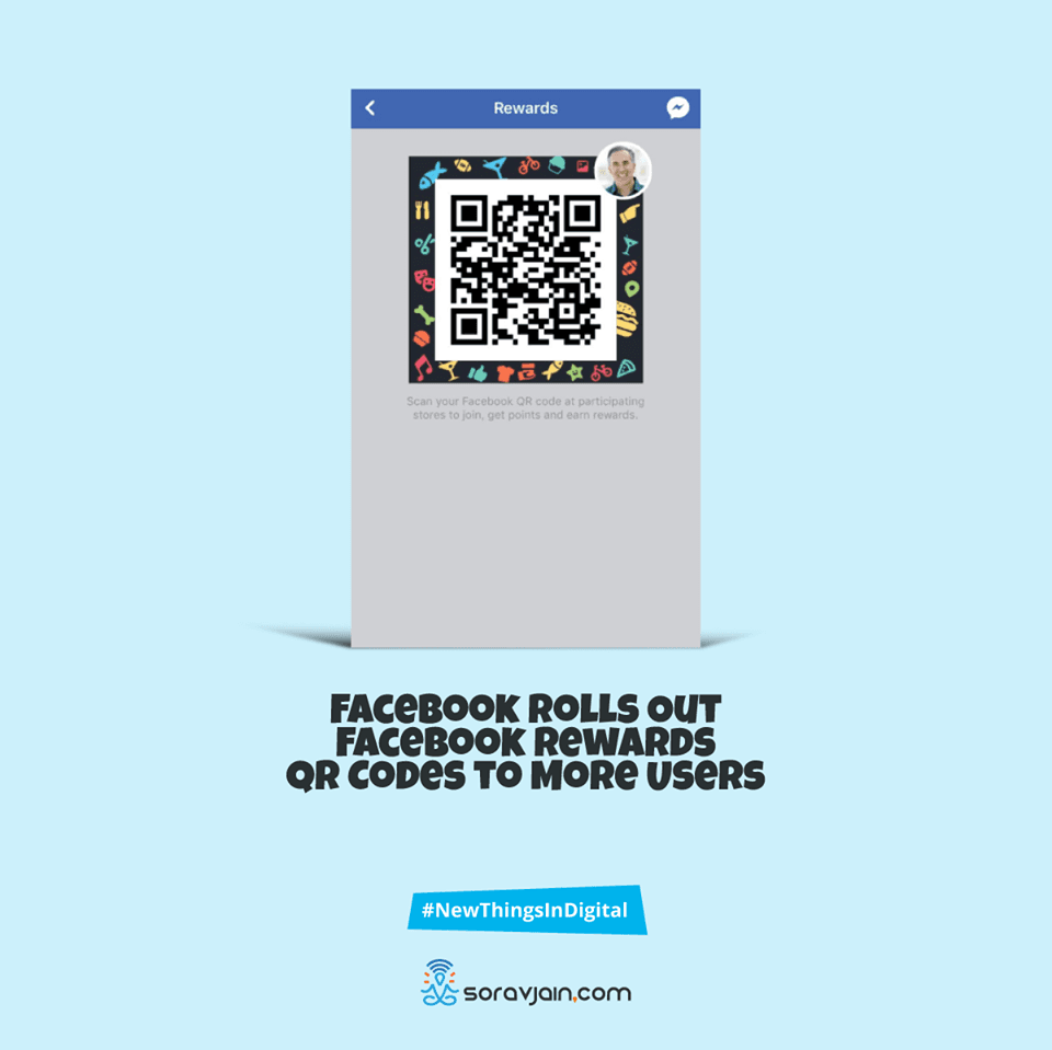 Facebook rolls outs facebook rewards QR codes to more users