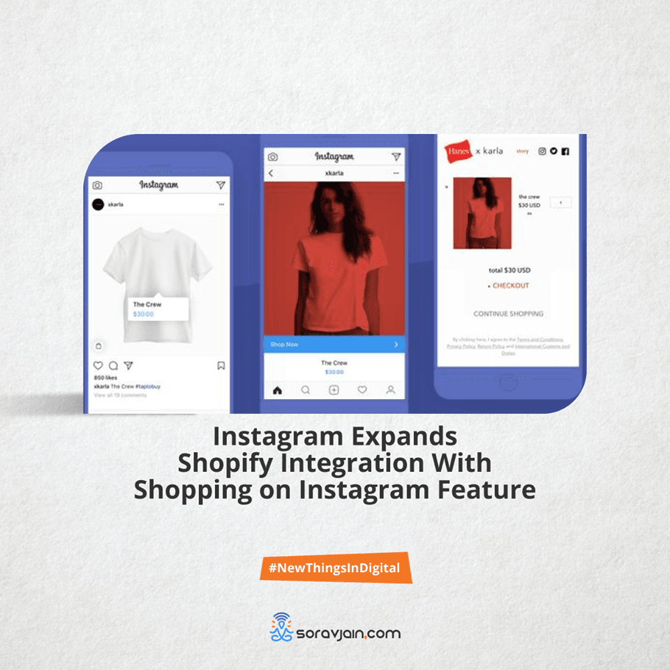 Instagram expands shopify integration with shopping on instagram feature