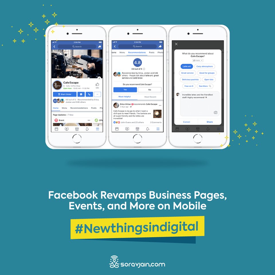 Facebook Revamps Business And Event Pages On Mobile