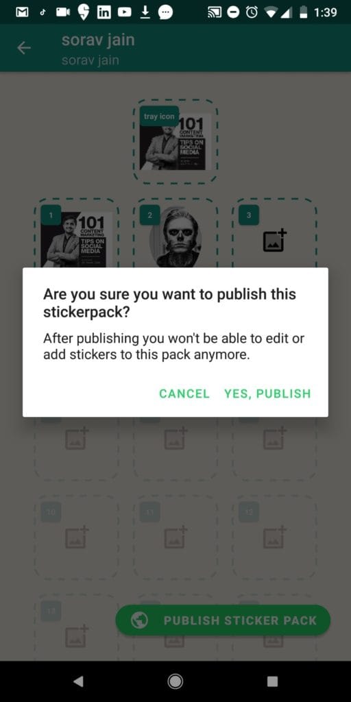 Publish Sticker Pack 1