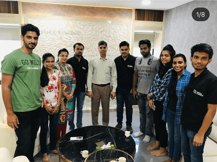 Digital gurukul students taken for an industry visit to as leading News media house- Black & White network Pvt. Ltd.