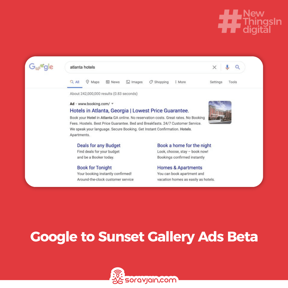 Google to Sunset' Gallery Ads Beta'