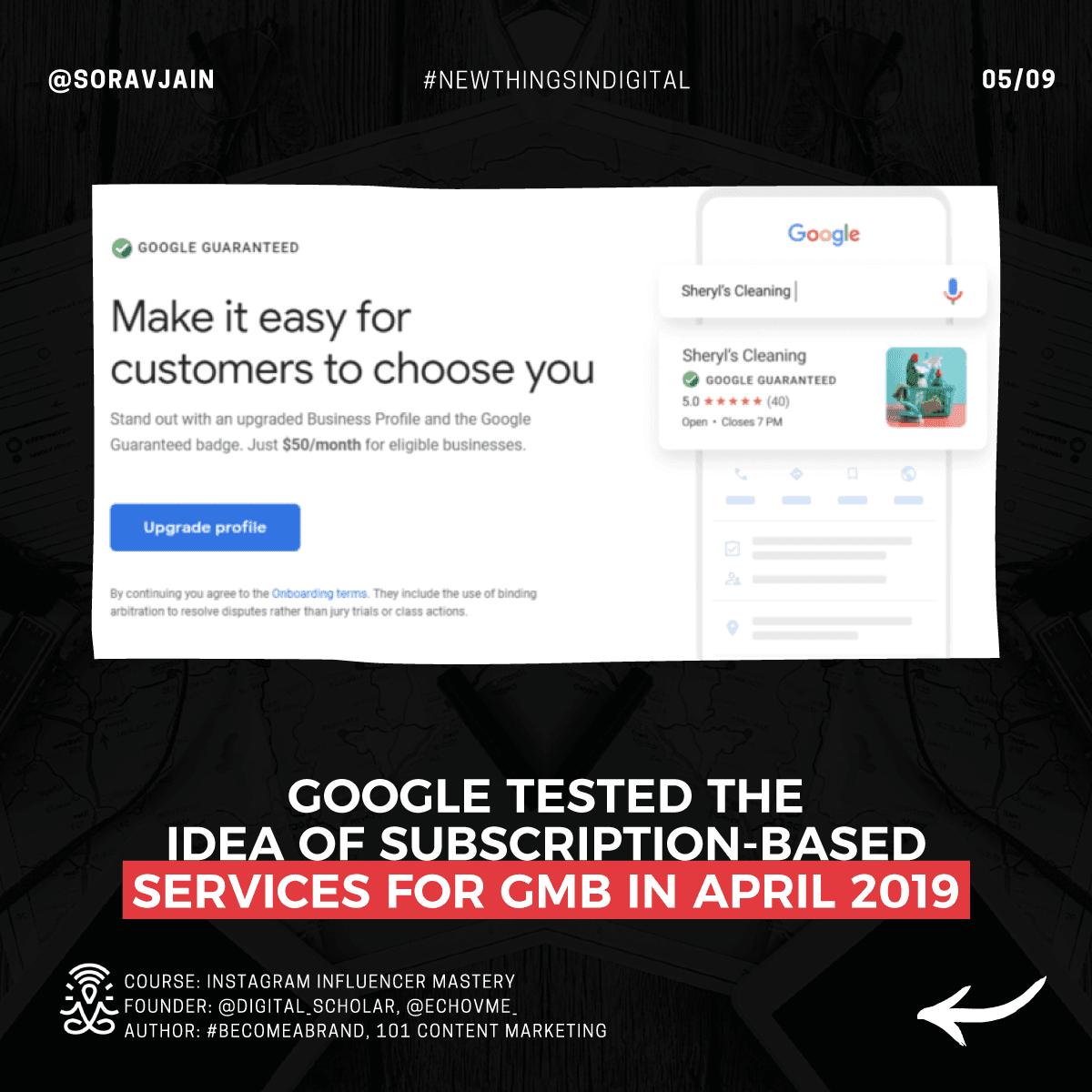 Google tested the idea of subscription-based services for GMB in April 2019