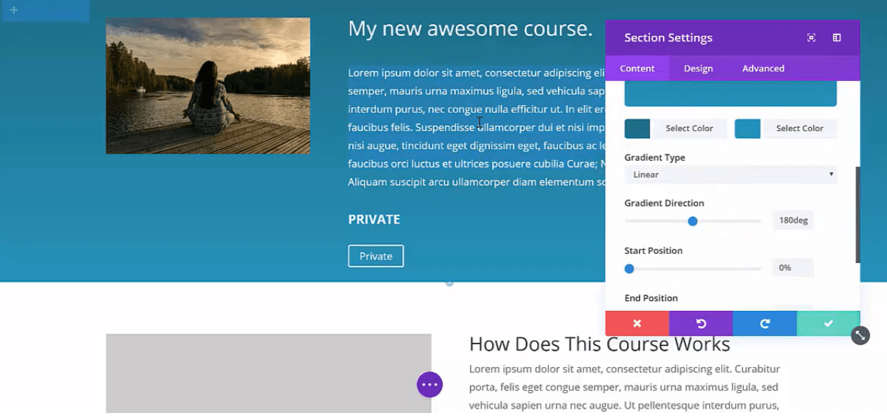build your site