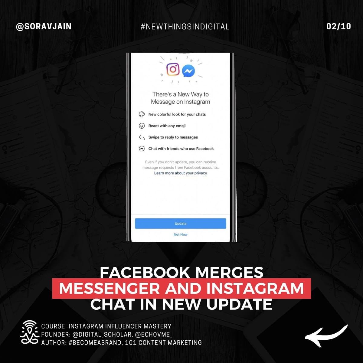 Facebook merges Messenger and Instagram chat in a new update