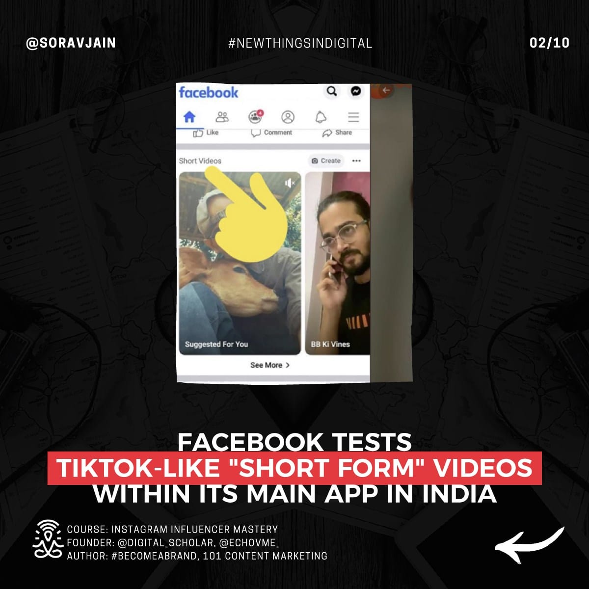 Facebook tests TikTok-like "Short Form" videos within its main app in India