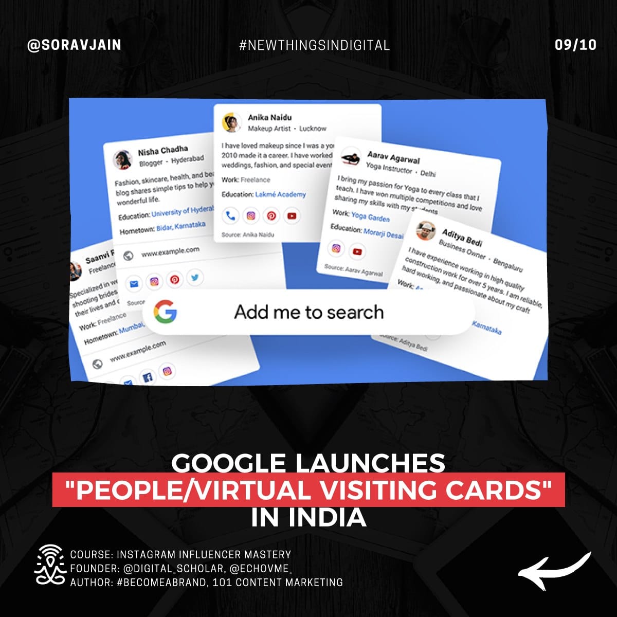 Google launches People-Virtual Visiting Cards in India