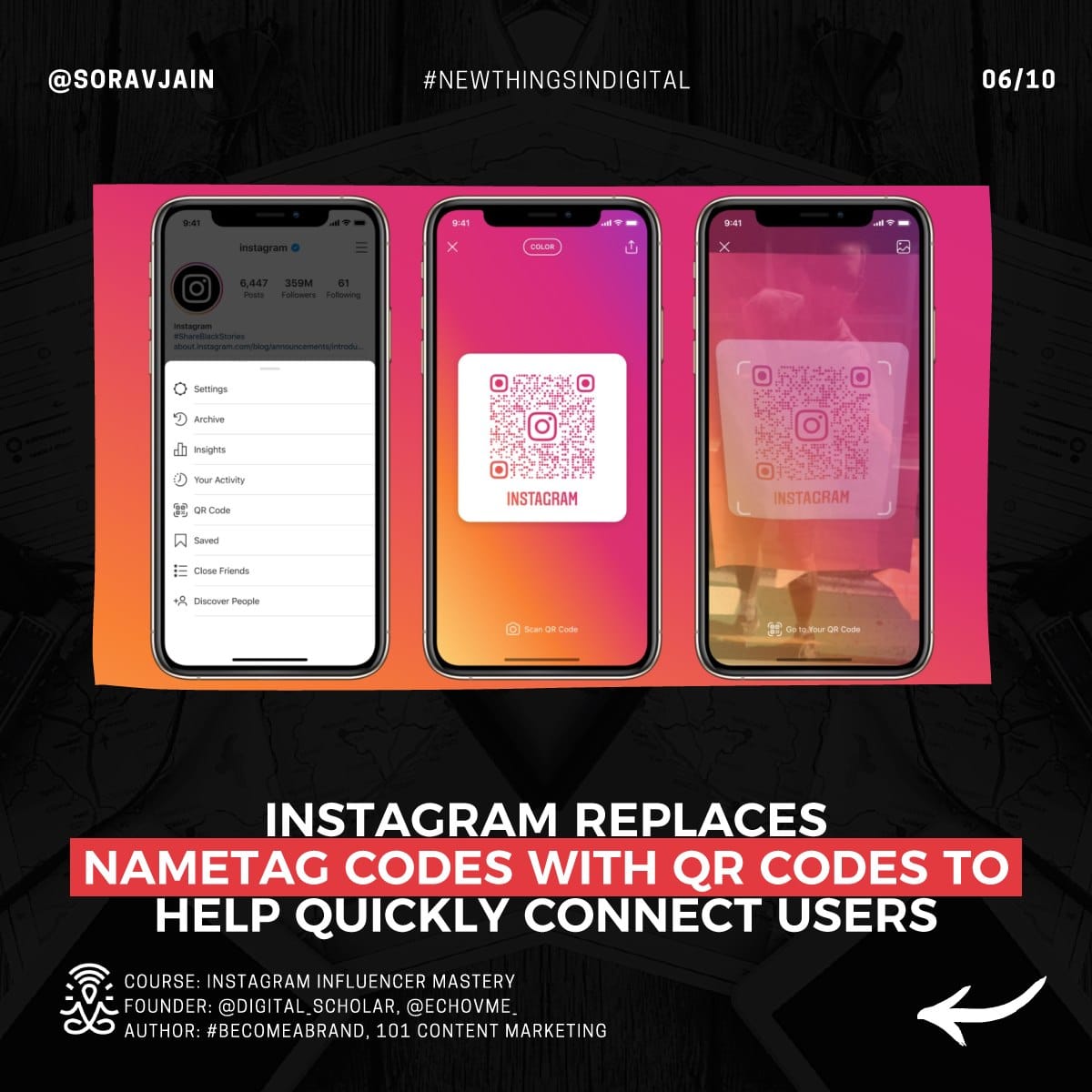 Instagram replaces Nametag codes with QR codes to help quickly connect users