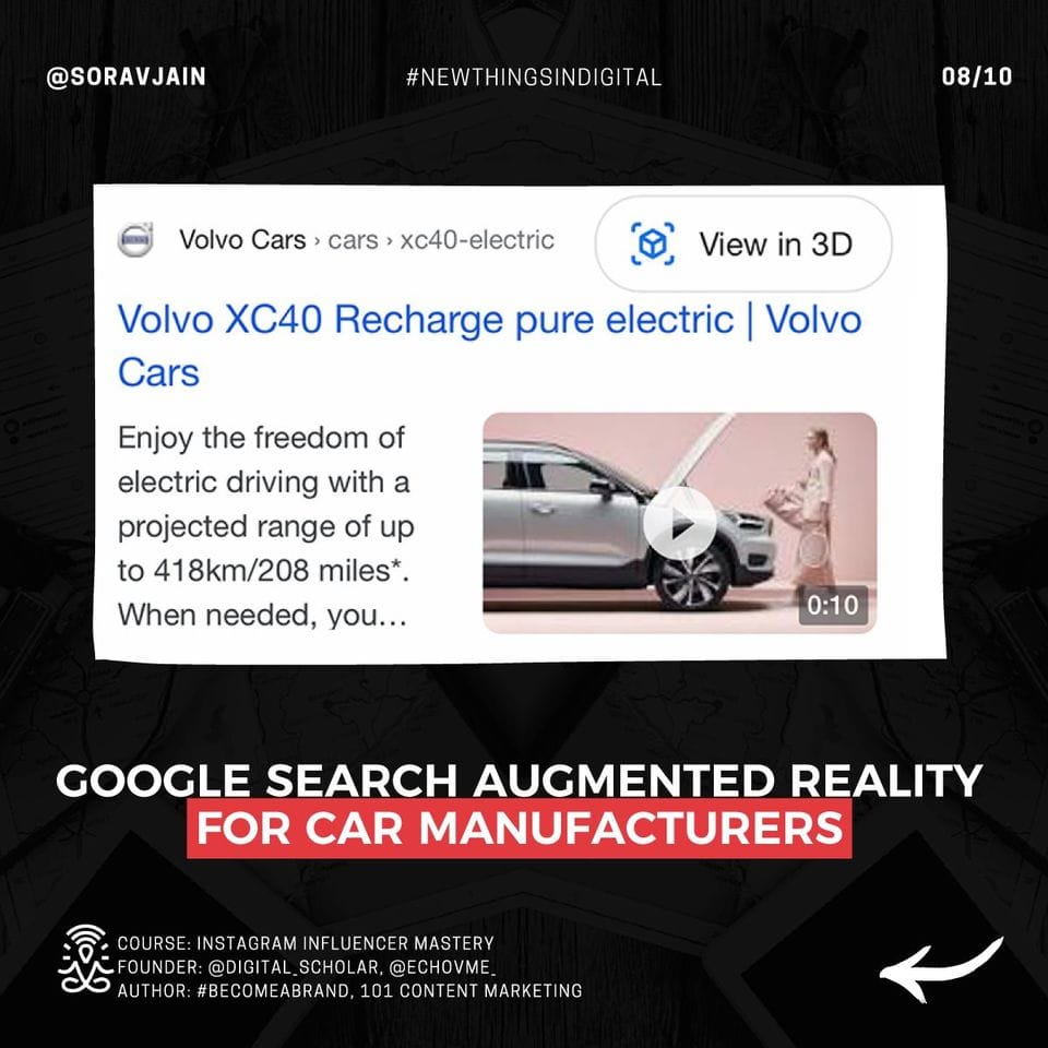 Google Search Augmented Reality For Car Manufacturers