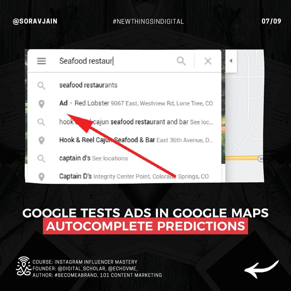 Google Tests Ads In Google Map Autocomplete Predictions