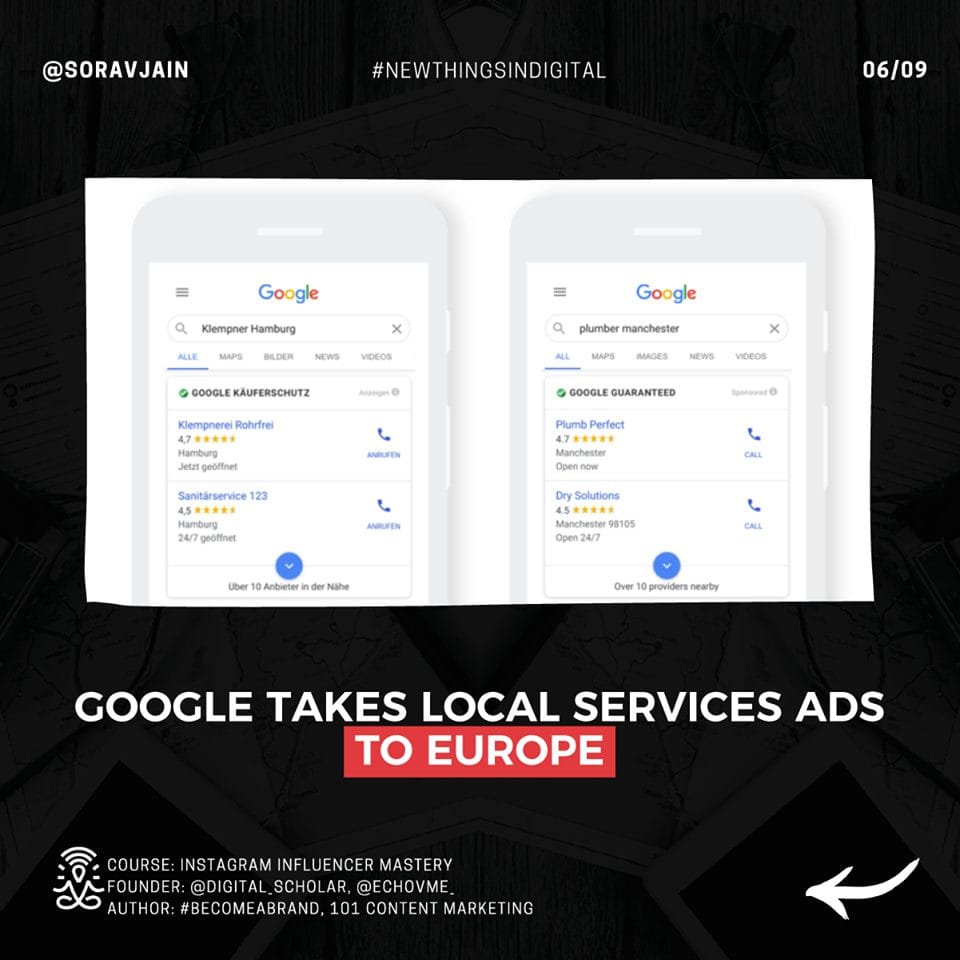 Google takes Local Services Ads to Europe