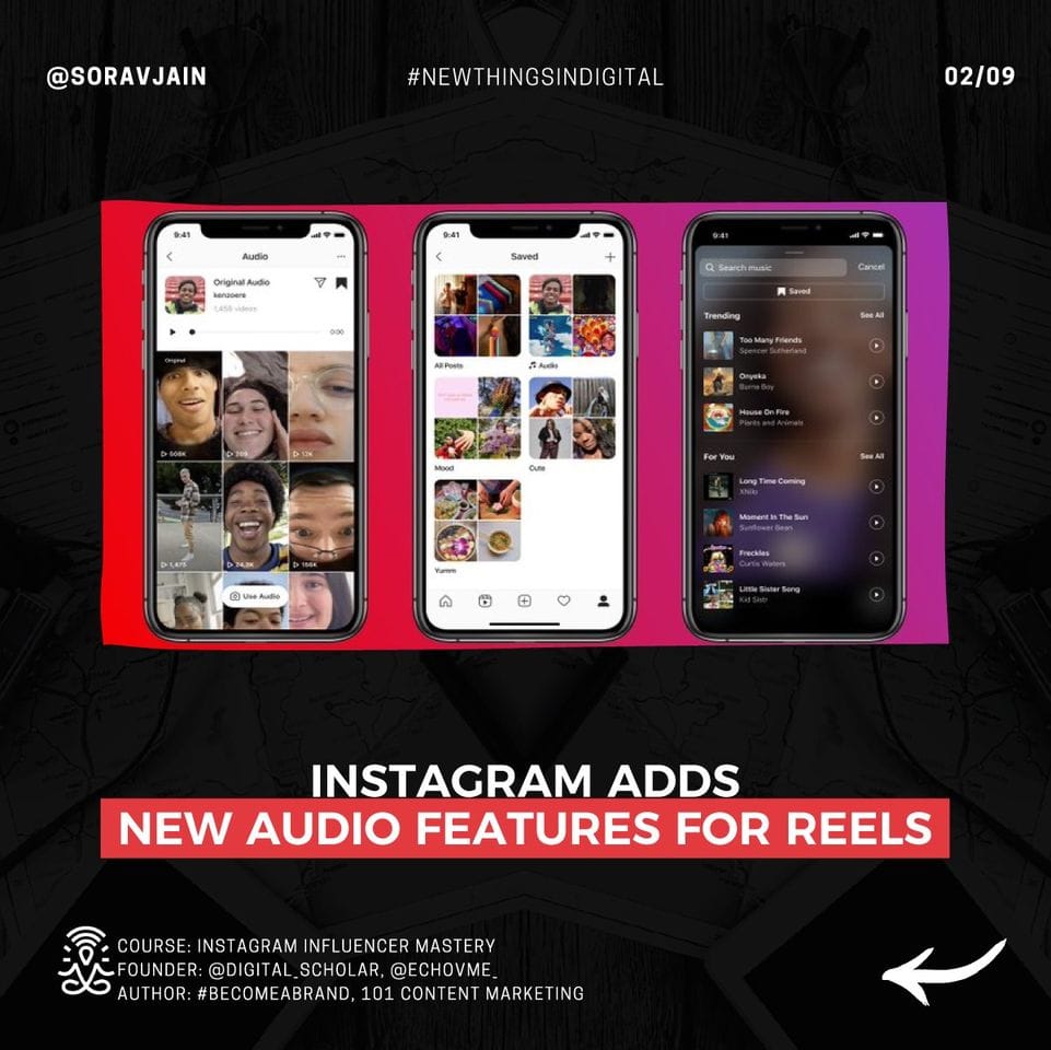 Instagram adds new audio features for Reels