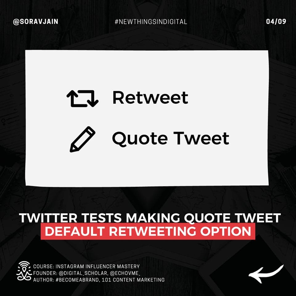 Twitter tests making Quote Tweet default Retweeting option