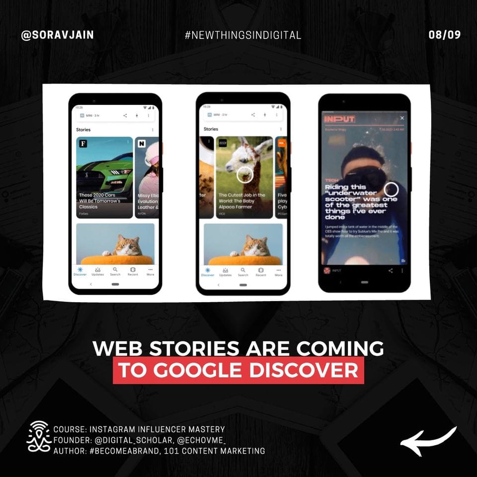 Web Stories are coming to Google Discover