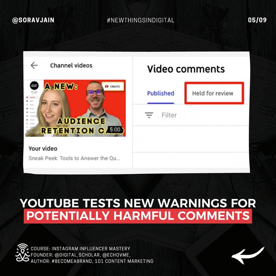 YouTube tests new warnings for potentially harmful comments