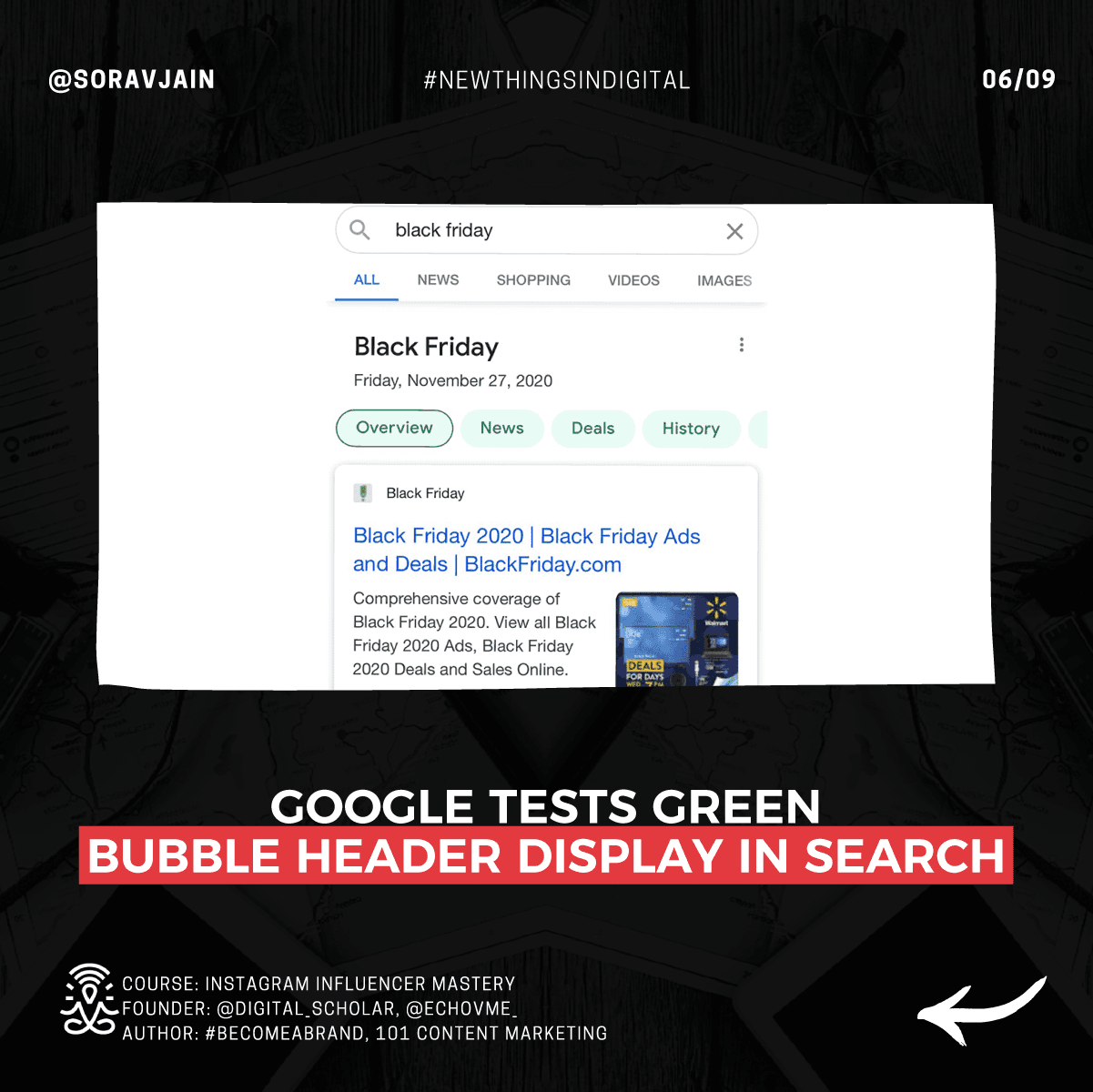 Google Tests Green Bubble Header Display In Search