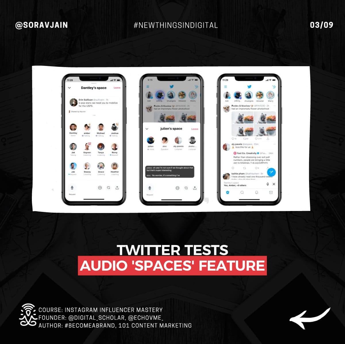 Twitter tests Audio' Spaces' feature
